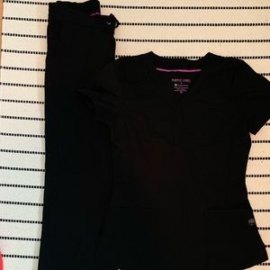 Petite All black Scrubs